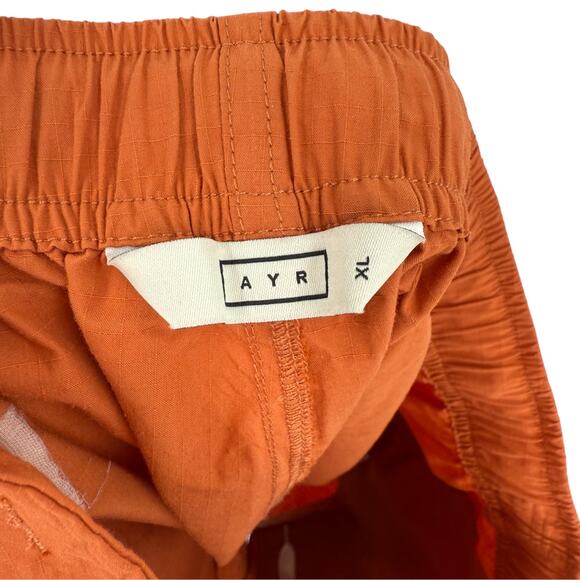 AYR Mens The Dirtbag Drawstring Shorts in Rind Orange Cordura Ripstop Size XL - Picture 9 of 13
